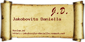 Jakobovits Daniella névjegykártya